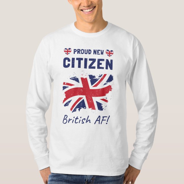 T-shirt Fiers Nouveau citoyen britannique, cérémonie de ci (Devant)