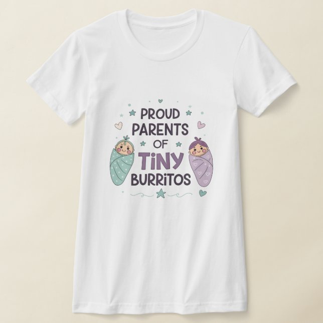 T-shirt Fiers parents de petits burritos Art (Poser)