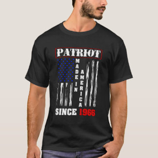 T-shirt Fiers Patriot Américain Né En 1966 Happ