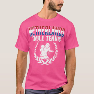T-shirt Fiers Pays-Bas Tennis de Table Amateurs Jersey Dut