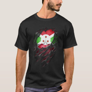 T-shirt Fiers racines burundaises Patrimoine déchiré Burun