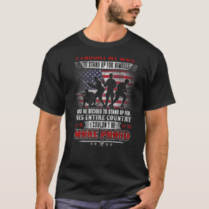 T-shirt Fiers vétéran militaire J'ai appris à ma femme com