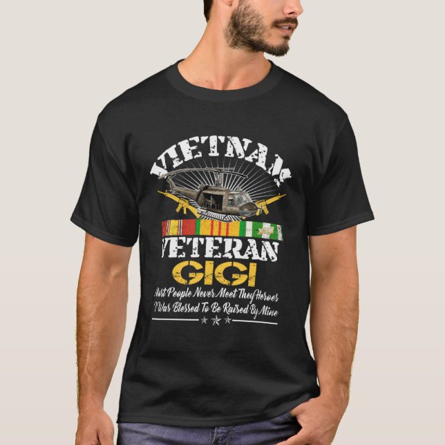 T-shirt Fiers Vietnam vétéran militaire Vietnam Viêt-nam G (Devant)