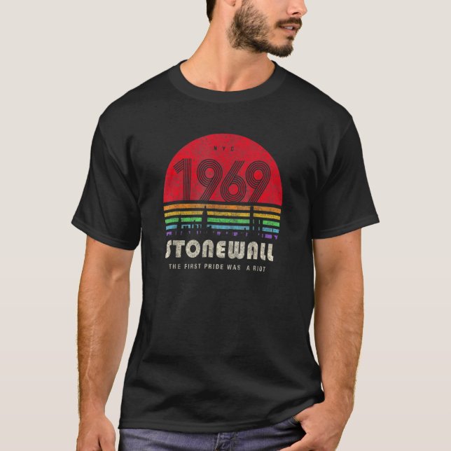 T-shirt Fierté 50e anniversaire Stonewall 1969 Était une é (Devant)