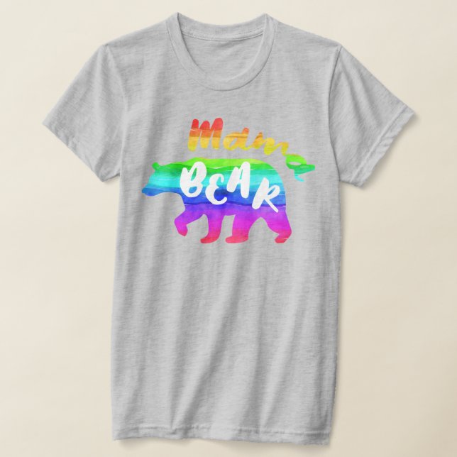 T-shirt Fierté à l'ours de maman (Poser)