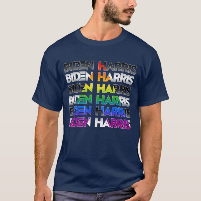 T-Shirt Fierté Allié de Biden Harris (Devant)