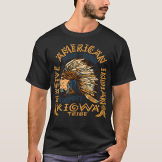 T-shirt Fierté amérindienne honorez et respectez Kiowa Tri
