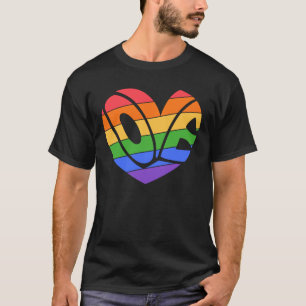 T-shirt Fierté Amour Gay Arc-en-ciel LGBTQ