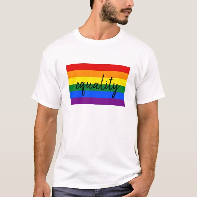 T-shirt Fierté arc-en-ciel (Devant)