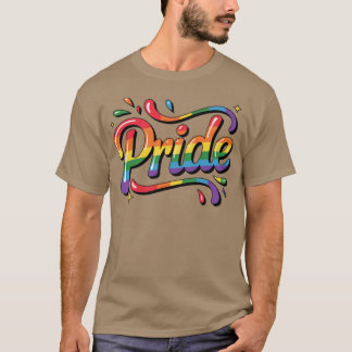 T-shirt Fierté arc-en-ciel colorée LGBTQ Design de célébra