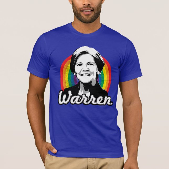 T-shirt Fierté arc-en-ciel de Warren (Devant)