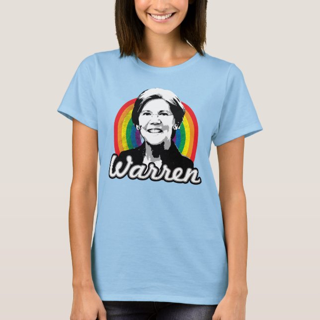 T-shirt Fierté arc-en-ciel de Warren (Devant)