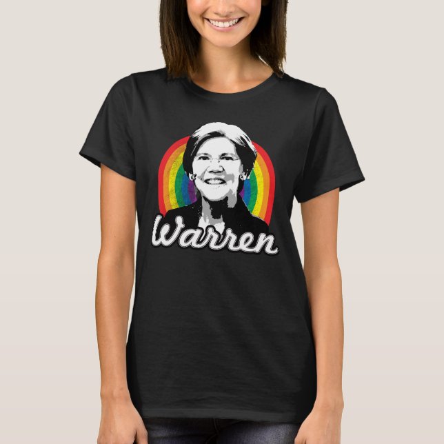 T-shirt Fierté arc-en-ciel de Warren (Devant)