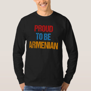 T-shirt Fierté arménienne Arménie Drapeau couleur Histo