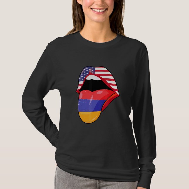 T-shirt Fierté arménienne des États-Unis Drapeau Fierté Ar (Devant)