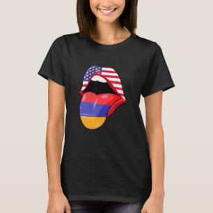 T-shirt Fierté arménienne des États-Unis Drapeau Fierté Ar