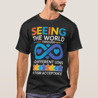 T-shirt Fierté autistique pour hommes femmes enfants fils.