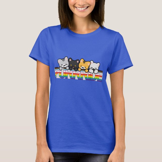 T-shirt Fierté avec les chats (Devant)