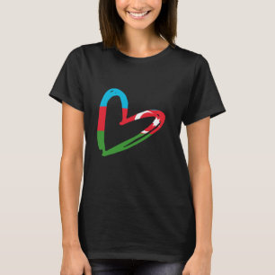 T-shirt Fierté azerbaïdjanaise Racines azerbaïdjanaises Cœ