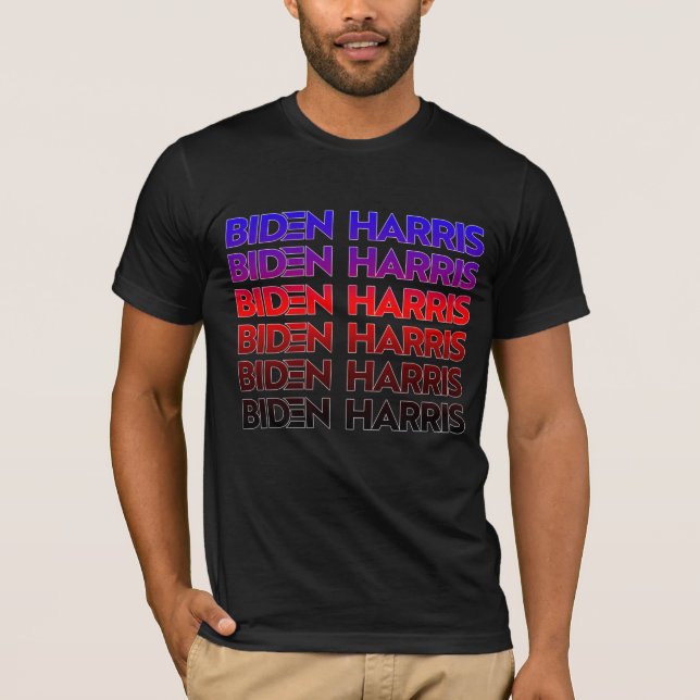 T-Shirt Fierté Biden Harris Polyamour (Devant)