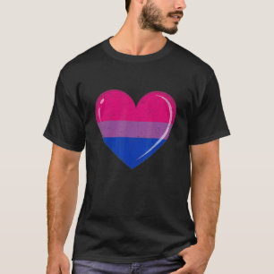 T-shirt Fierté Bisexuel Drapeau Coeur Amour gagne Lgbt Fie