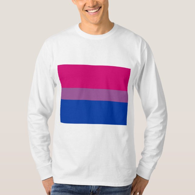 T-shirt Fierté bisexuelle (Drapeau Bi) (Devant)
