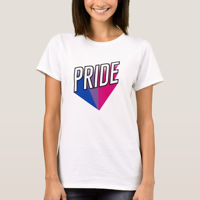 T-shirt Fierté bisexuelle éclate (Devant)