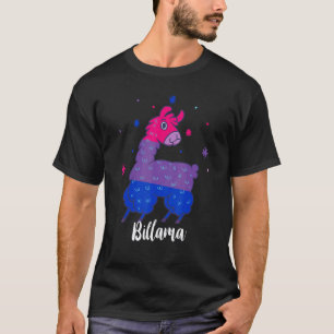 T-shirt Fierté bisexuelle Lama Drapeau bisexuel Bisexualit