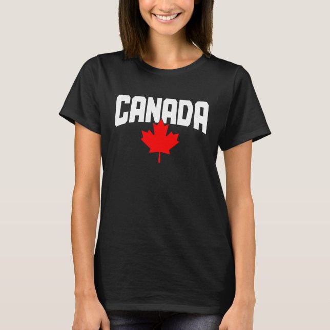 T-shirt Fierté canadienne de la feuille d'érable 1 (Devant)
