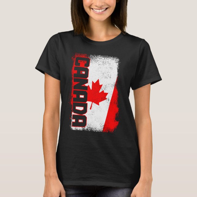 T-shirt Fierté canadienne de la feuille d'érable 4 (Devant)