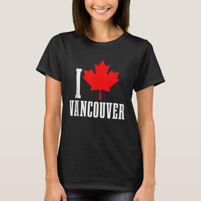 T-shirt Fierté canadienne de la feuille d'érable de Vancou (Devant)