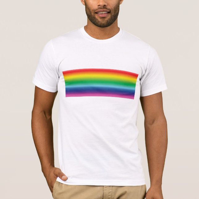 T-shirt Fierté couleurs arc-en-ciel lgbtq lgbt drapeau gay (Devant)