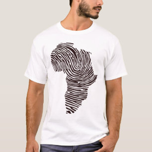 T-shirt Fierté culturelle de l'empreinte digitale de l'Afr