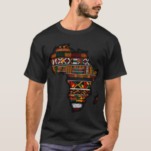 T-shirt Fierté culturelle noire traditionnelle Kente afric