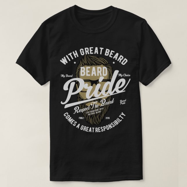 T-shirt Fierté de barbe 13 (Design devant)
