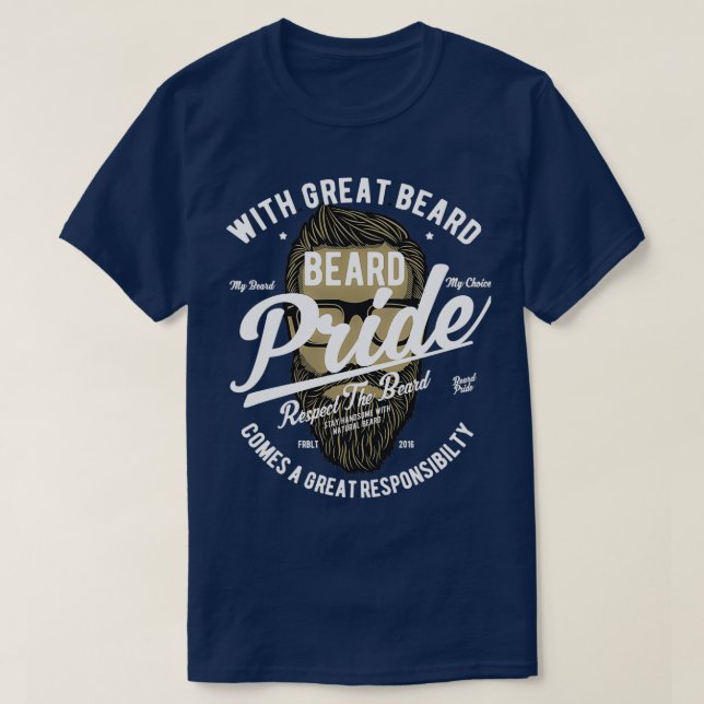 T-shirt Fierté de barbe 2 4 (Design devant)