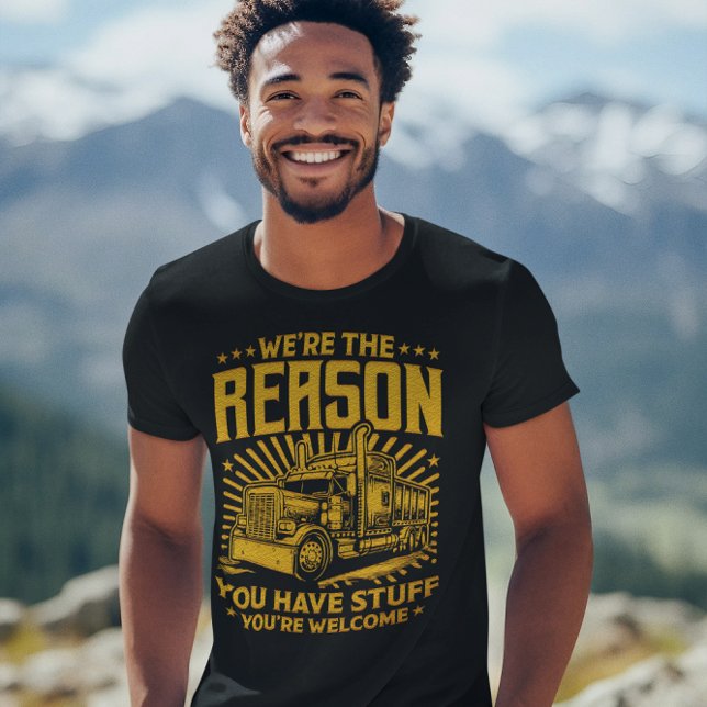 T-shirt Fierté de camionnage affichée par le design artist (Créateur téléchargé)