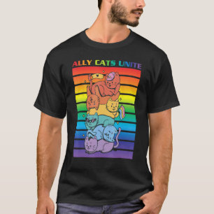 T-shirt Fierté de chat allié Chats alliés Unis Chat allié