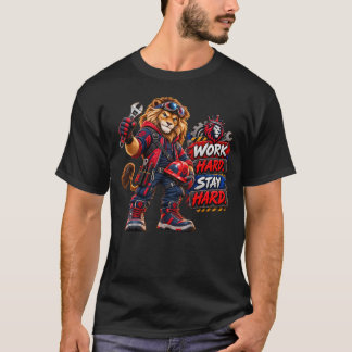 T-shirt Fierté de cols bleus Travaillez dur Restez dur Fêt