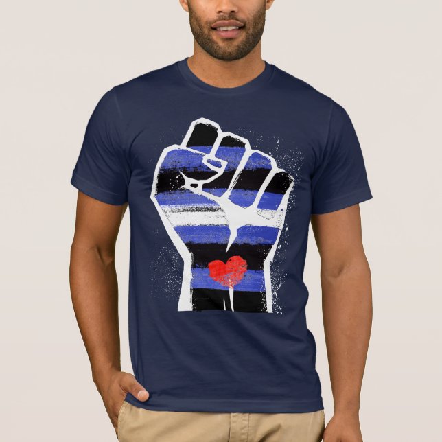 T-shirt Fierté de cuir Résistance (Devant)