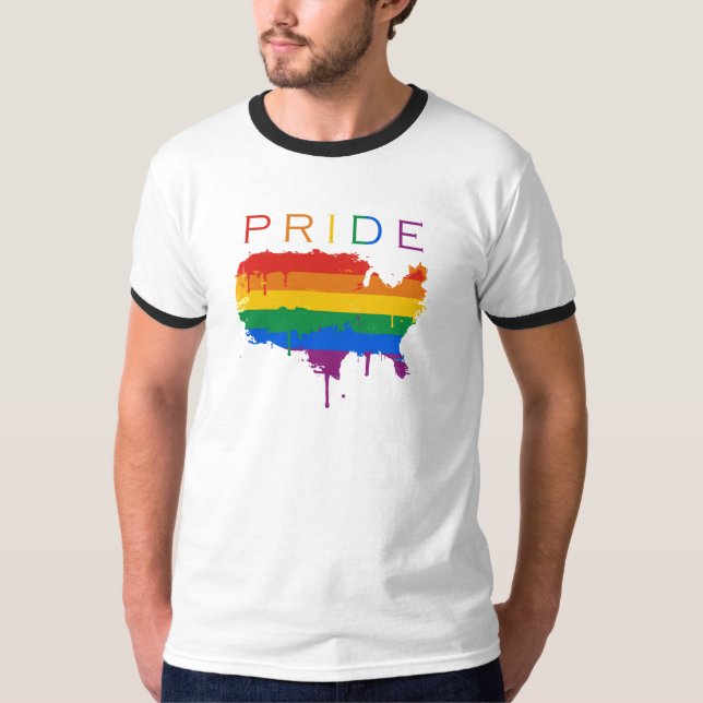T-shirt Fierté de Gaymerican (Devant)