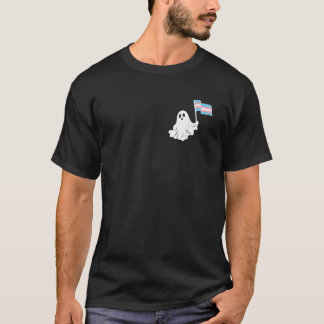 T-shirt Fierté de Halloween transgenre fantôme Transgenre