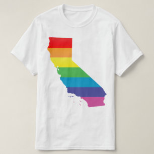 T-shirt fierté de la Californie. rayé