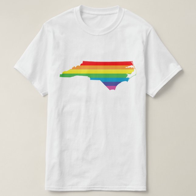 T-shirt fierté de la carolina du nord. (Design devant)