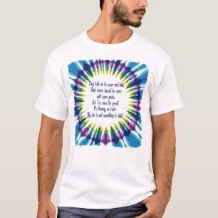 T-shirt Fierté de la peau à cravate-colorant Tee