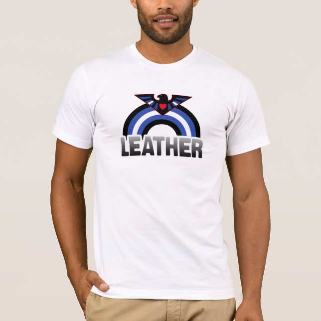T-shirt Fierté de l'aigle en cuir (Devant)