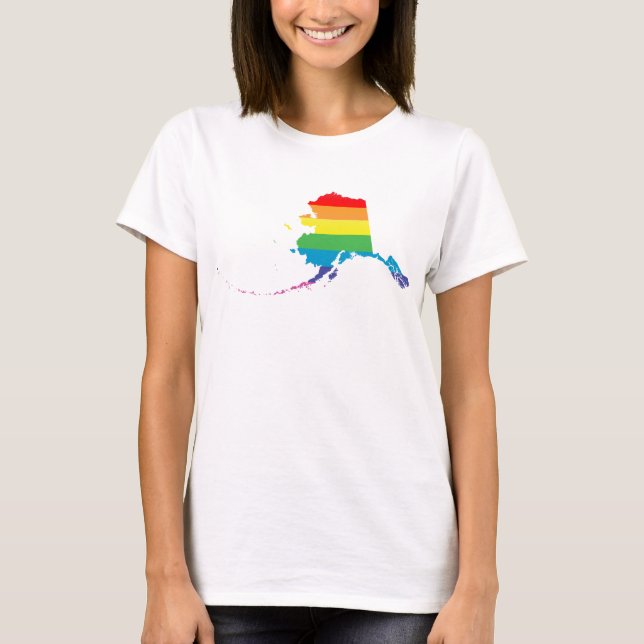 T-shirt fierté de l'alaska. (Devant)