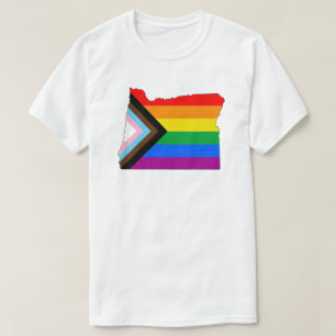 T-shirt Fierté de l'État de l'Oregon LGBTQ Progrès Pride