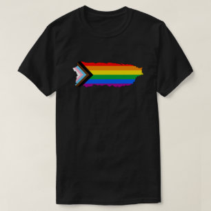 T-shirt Fierté de l'État de Porto Rico LGBTQ Progress Prid