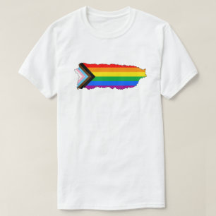 T-shirt Fierté de l'État de Porto Rico LGBTQ Progress Prid